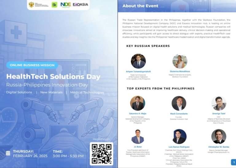 HealthTech Solutions Day: Russia-Philippines Innovation Day